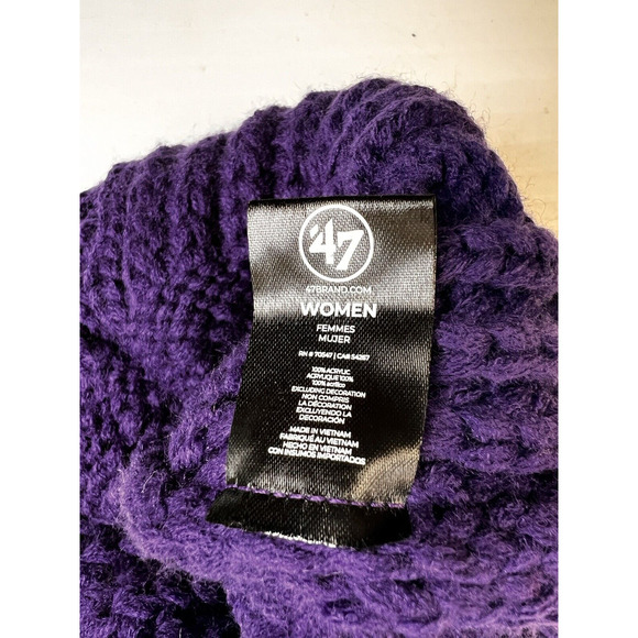 Clemson Tigers 47 Beanie Toboggan Hat Women's Orange Purple College Outdoors - Picture 4 of 8